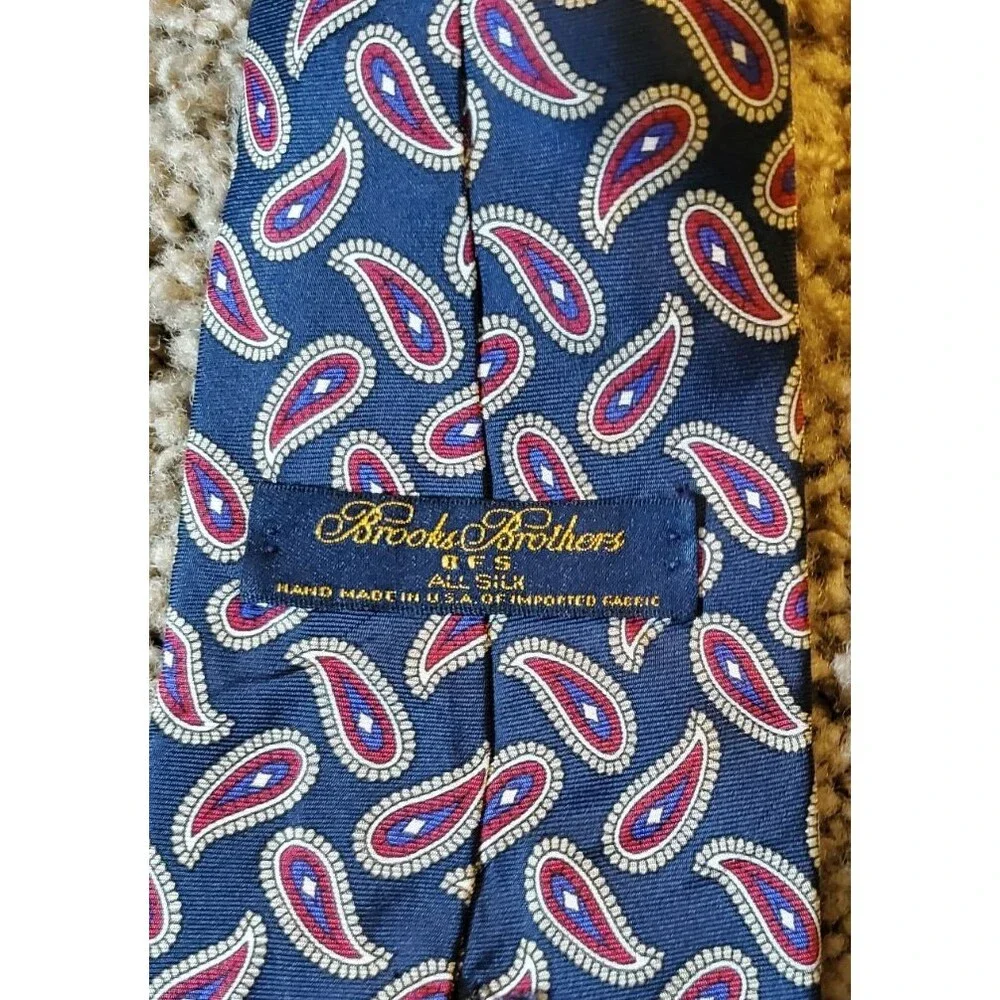 Lot of 3 Brooks Brothers All 100% Silk Neck Ties Mens